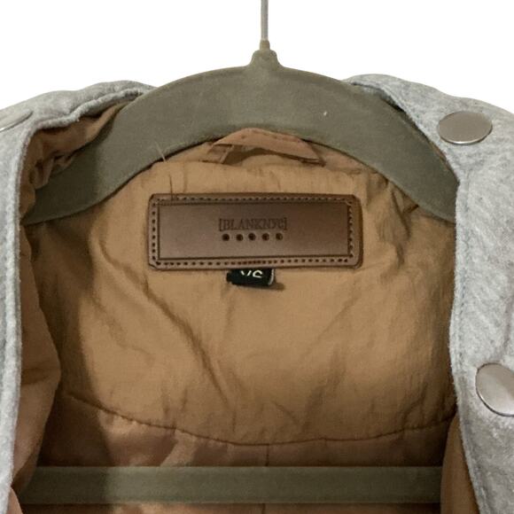 BLANKNYC Tan Oversized Quilted Longline Puffer Coat Snap Front Pockets XS - Picture 7 of 11